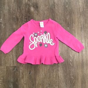 Gymboree Pink “Sparkle” Sweater-6-12M Never worn